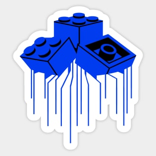 Brick Bleed Blue Sticker